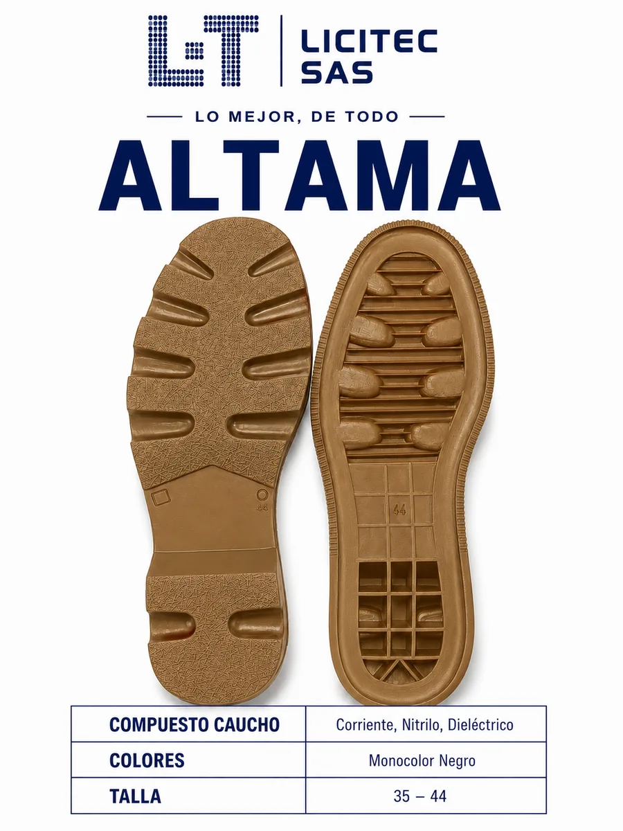 Suela referencia Altama de LICITEC S.A.S.