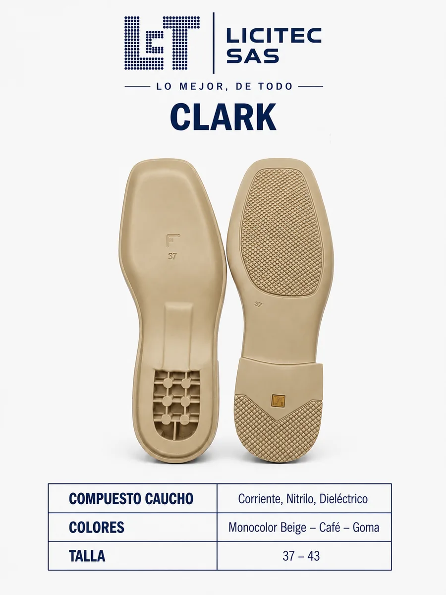 Suela referencia Clark de LICITEC S.A.S.