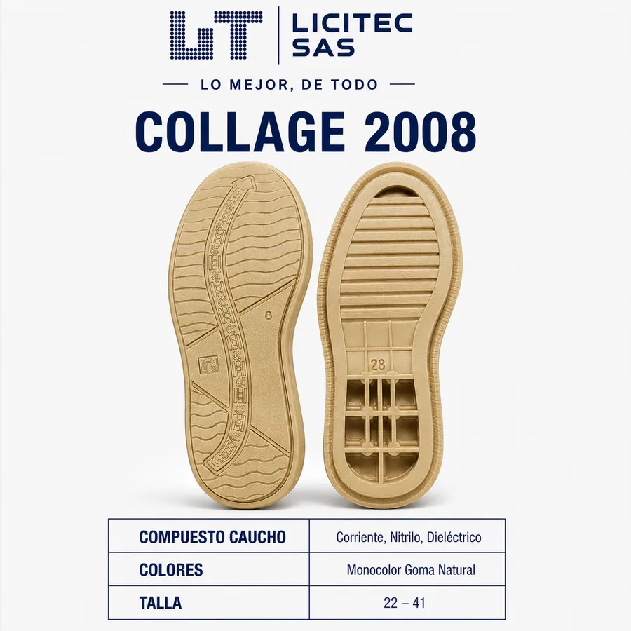 Suela referencia Collage 2008 de LICITEC S.A.S.