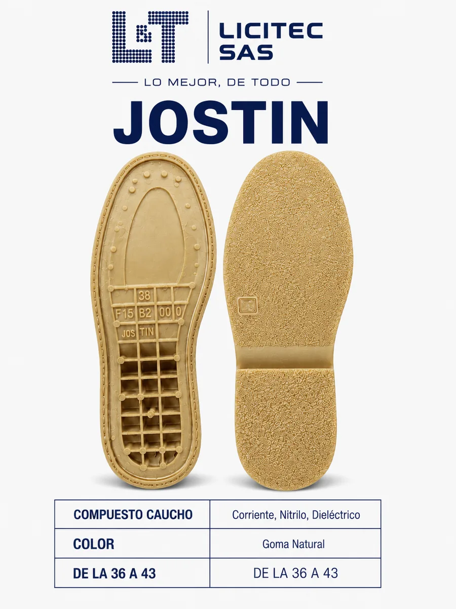Suela referencia Jostin de LICITEC S.A.S.