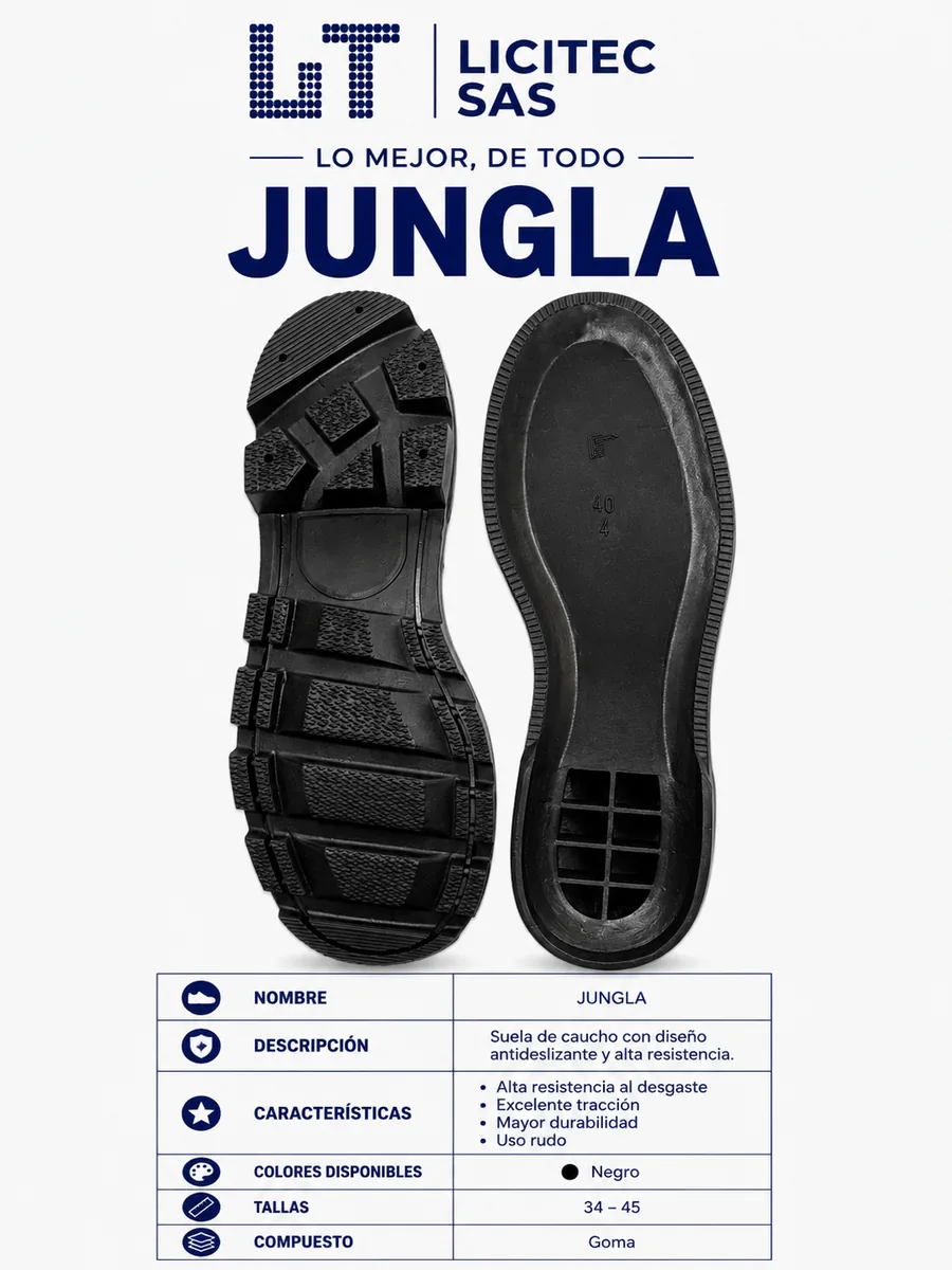 Suela referencia Jungla de LICITEC S.A.S.