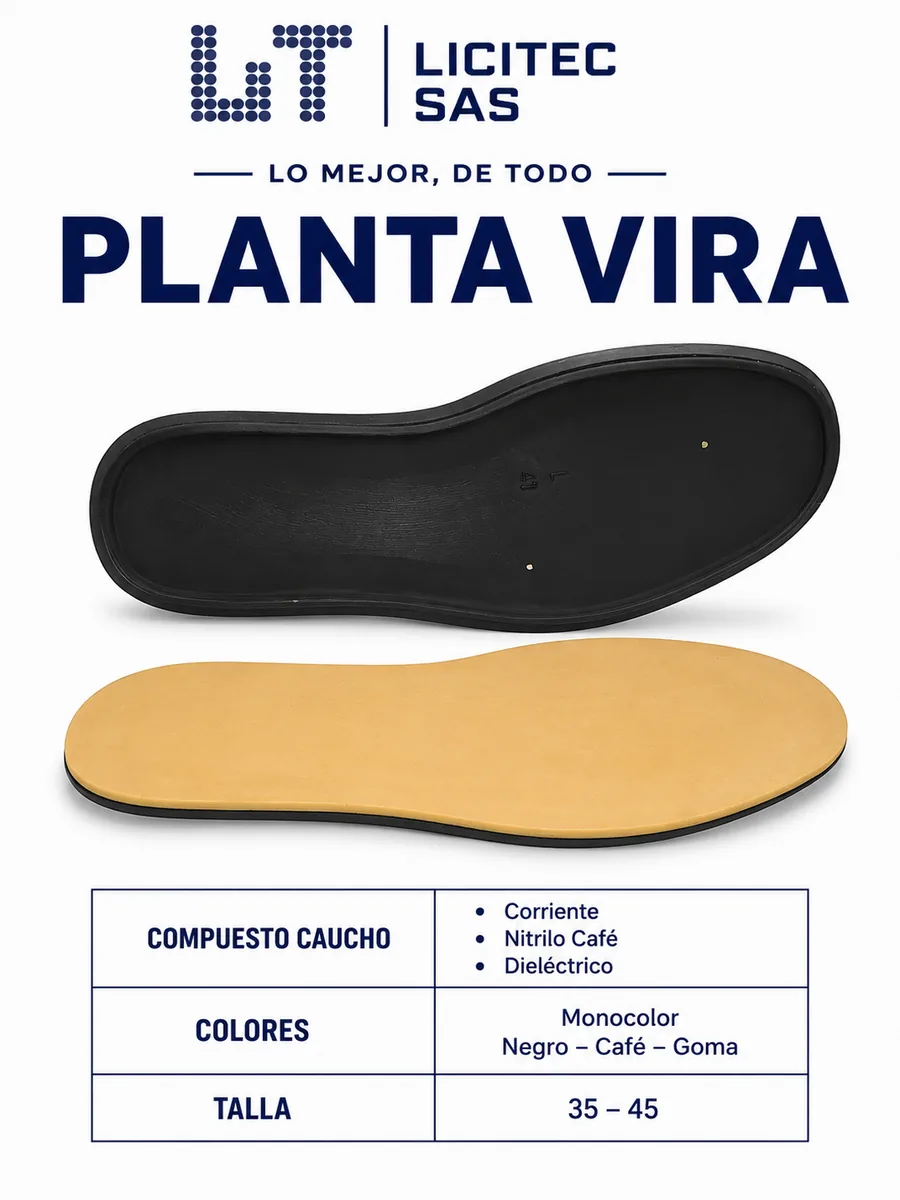 Suela referencia Planta Vira de LICITEC S.A.S.