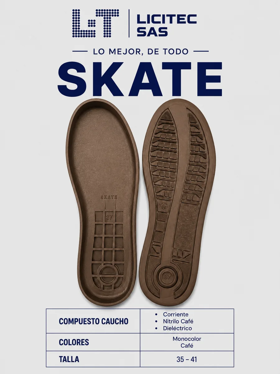 Suela referencia Skate de LICITEC S.A.S.
